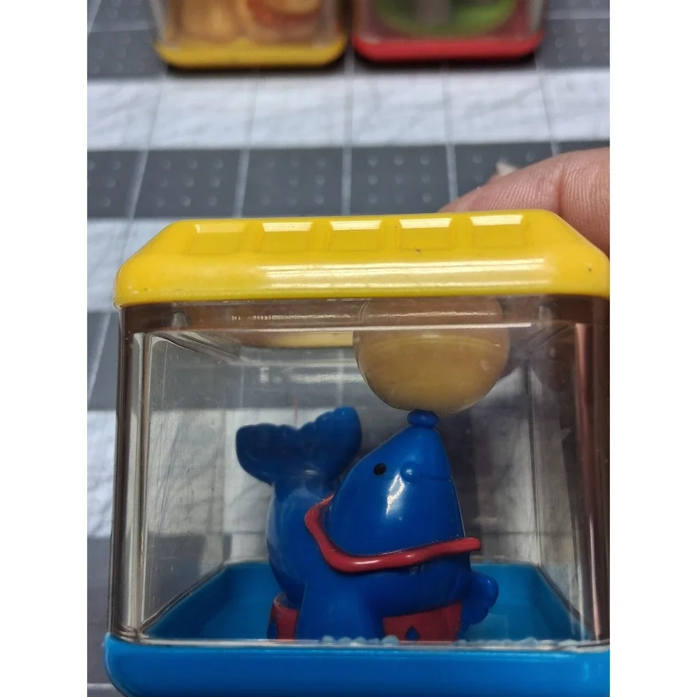 Fisher Price Peek a Boo‎ Sensory Blocks Multi Color Circus Animal Lot of 4